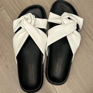 White sandals